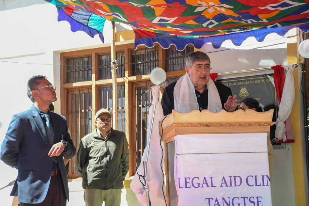 SC Judge Justice Sanjay Kishan Kaul inaugurates Legal Aid Clinic at Tangtse SC Judge Justice Sanjay Kishan Kaul inaugurates Legal Aid Clinic at Tangtse