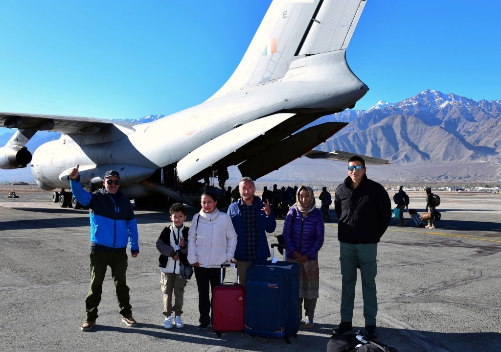 Resumption of IL Service for Ladakh: Indian Air Force airlifts 4 passengers