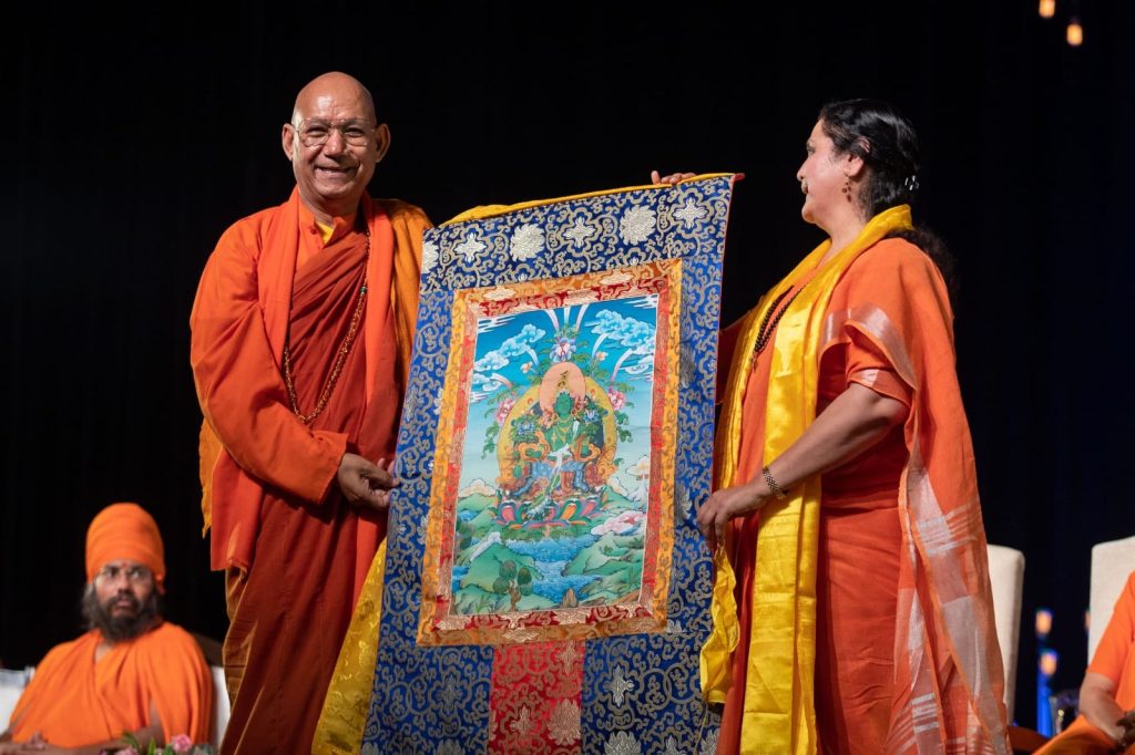 Bhikkhu Sanghasena attends Silver Jubilee celebration of Rishi Chaitanya Ashram