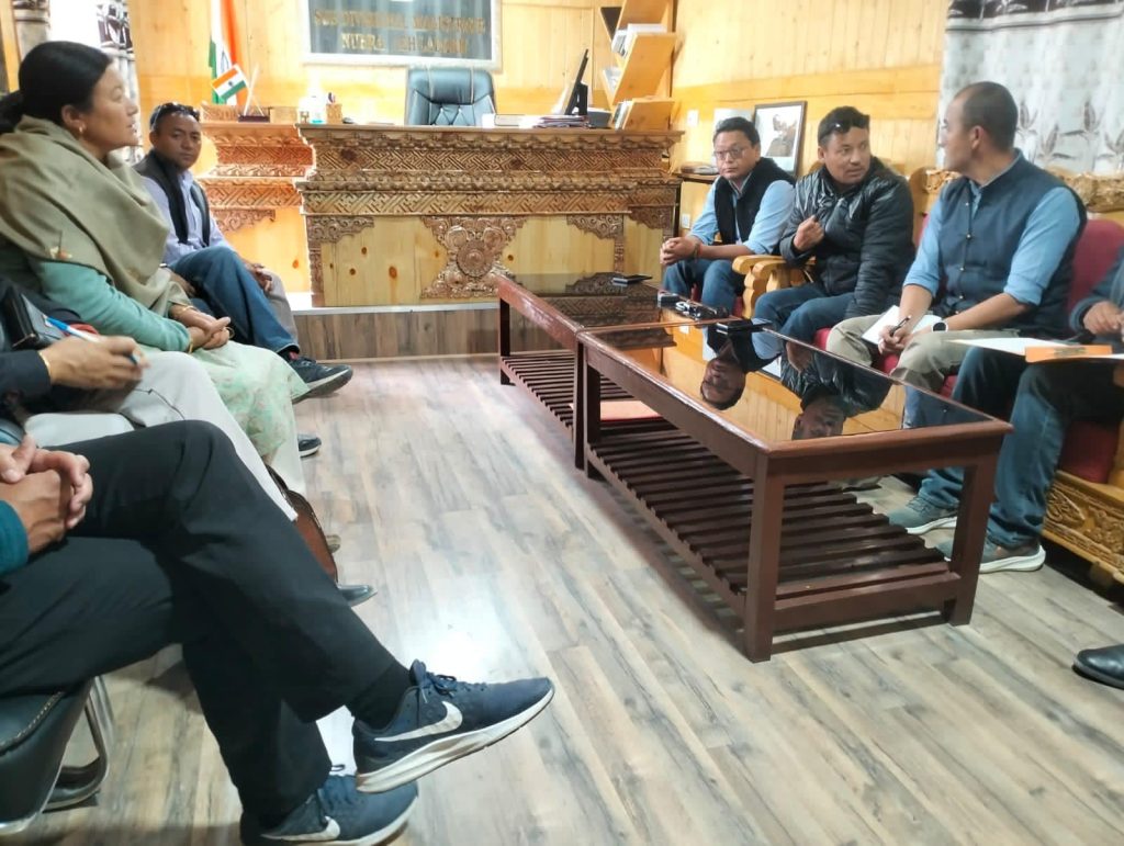 Dy Chairman Angchuk reviews preparations for Nubra Sports and Adventure Festival