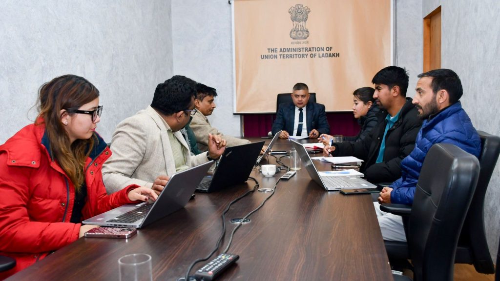 Amit Sharma chairs meeting to Formulate Information & Cyber Security Policy for Ladakh