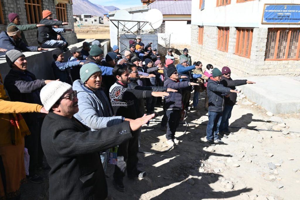 Viksit Bharat Sankalp Yatra camp conducted in two Panchayats of Zanskar Viksit Bharat Sankalp Yatra camp conducted in two Panchayats of Zanskar