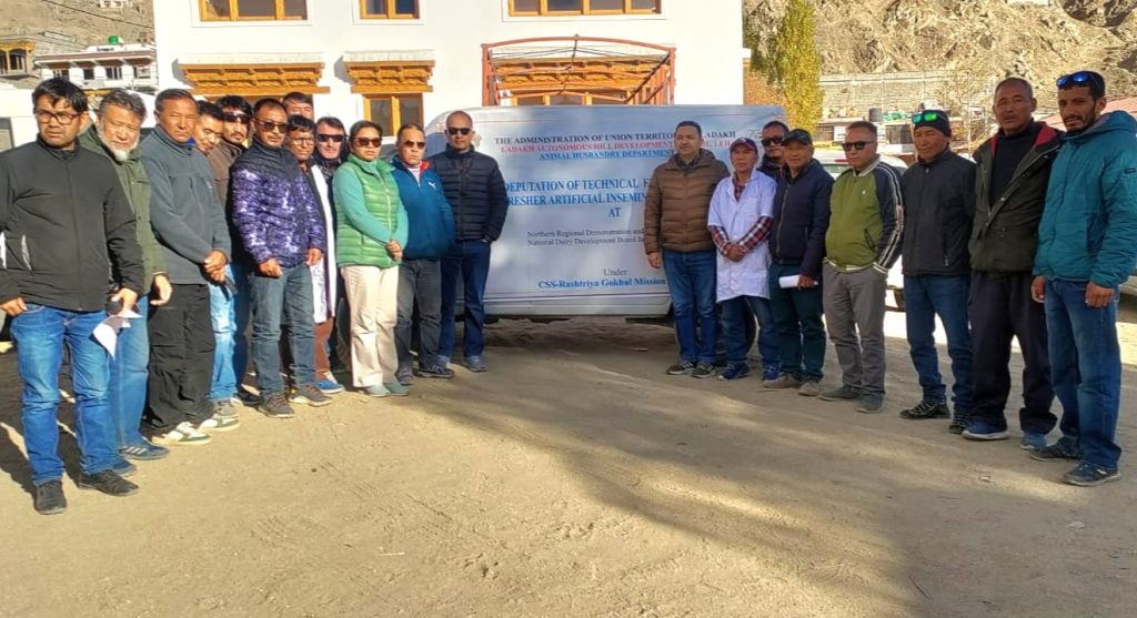 Animal Husbandry Dept deputes technical field staff for refresher course in artificial insemination