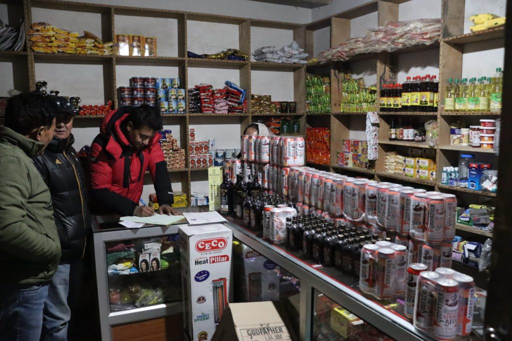 Excise Department conducts raids at Dese Pema, Choglamsar, Leh Excise Department conducts raids at Dese Pema, Choglamsar, Leh