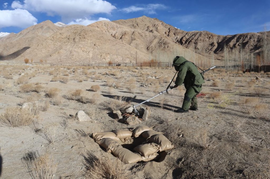 Nine unexploded shells found, subsequently destroyed in controlled explosion in Ladakh Nine unexploded found, subsequently destroyed in controlled explosion in Ladakh