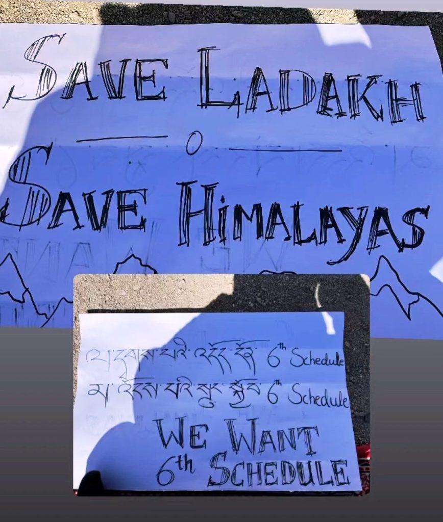Ladakhi Students rally in Delhi, demand 6th Schedule, Statehood