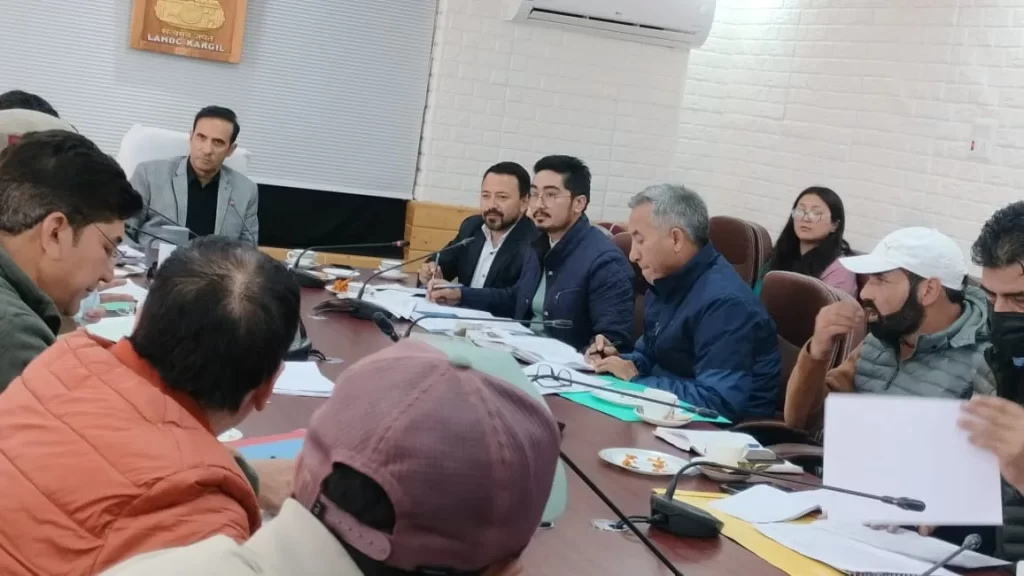 Director RD&PRD Ladakh chairs meeting to review to review progress of schemes Director RD&PRD Ladakh chairs meeting to review to review progress of schemes
