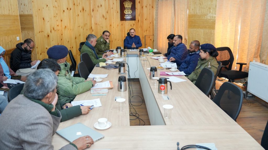 Advisor Kotwal chairs meeting on GLOF Preparedness in Ladakh Advisor Kotwal chairs meeting on GLOF Preparedness in Ladakh