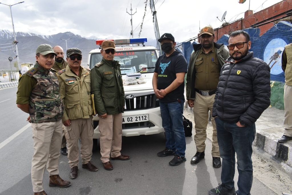 District Police arrest drug peddler in Leh, recover contraband substance District Police arrest drug peddler in Leh, recover contraband substance