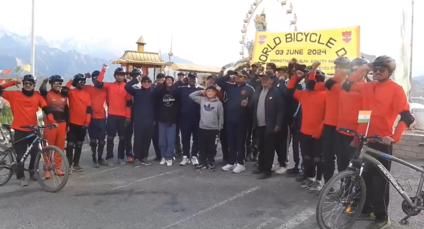 Bicycle rally organized Bicycle rally organized