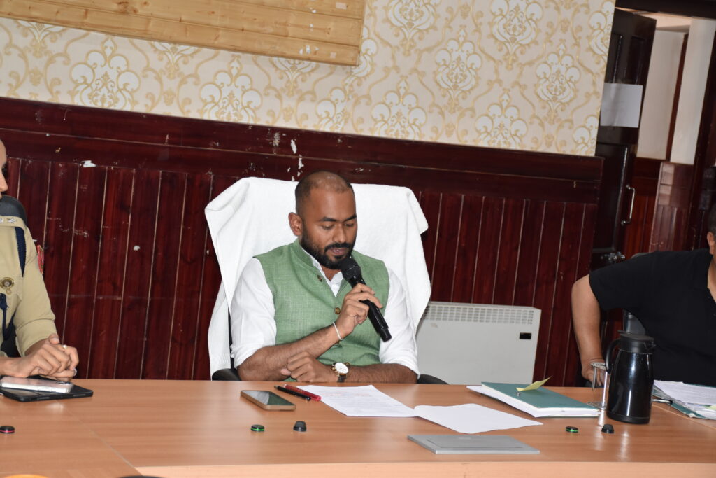DC Leh chairs review meeting for preparedness of 78th Independence Day DC Leh chairs review meeting for preparedness of 78th Independence Day