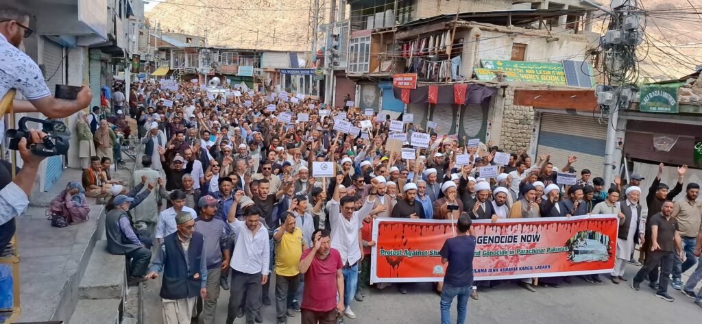 JUIAK Ladakh organizes protest against target killings of Shia Minorities in Parachinar, Pakistan