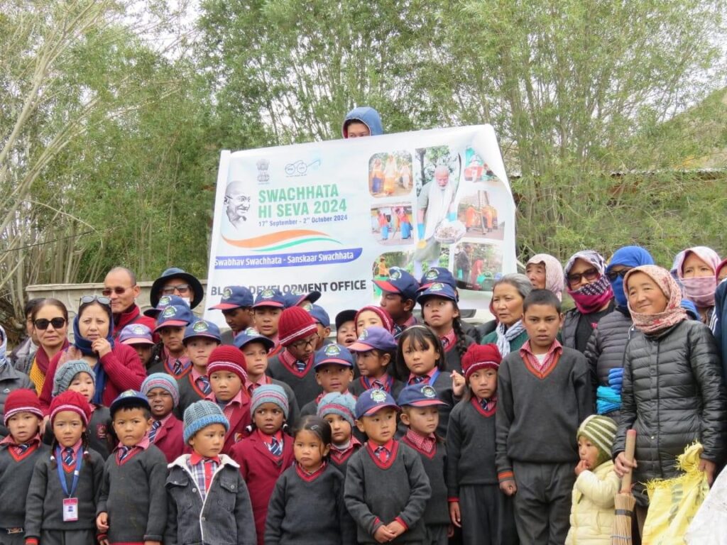 “Swachhata Hi Seva” Campaign held at Nyoma block