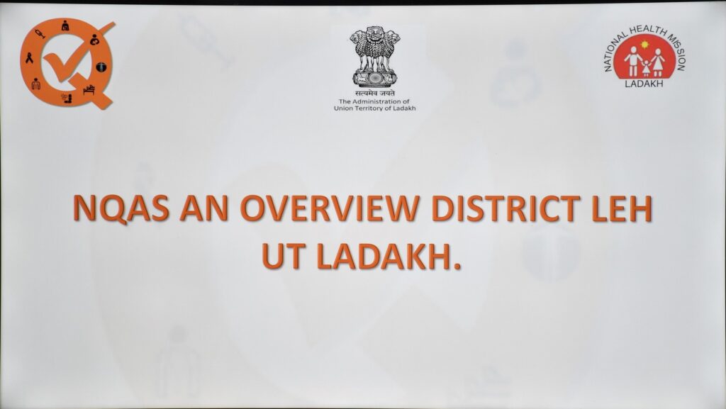 Santosh Sukhadeve reviews status of NQAS implementation in Leh Santosh Sukhadeve reviews status of NQAS implementation in Leh