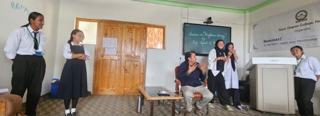 Happiness session held at GDC Nubra