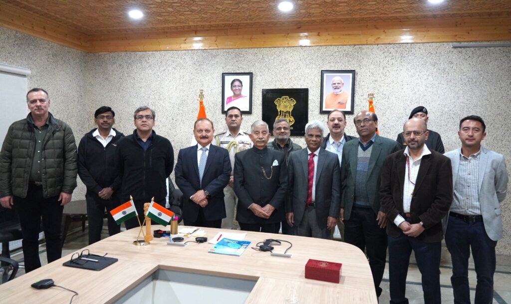 LG Mishra meets officials from Dept of Atomic Energy, GoI, BARC Mumbai