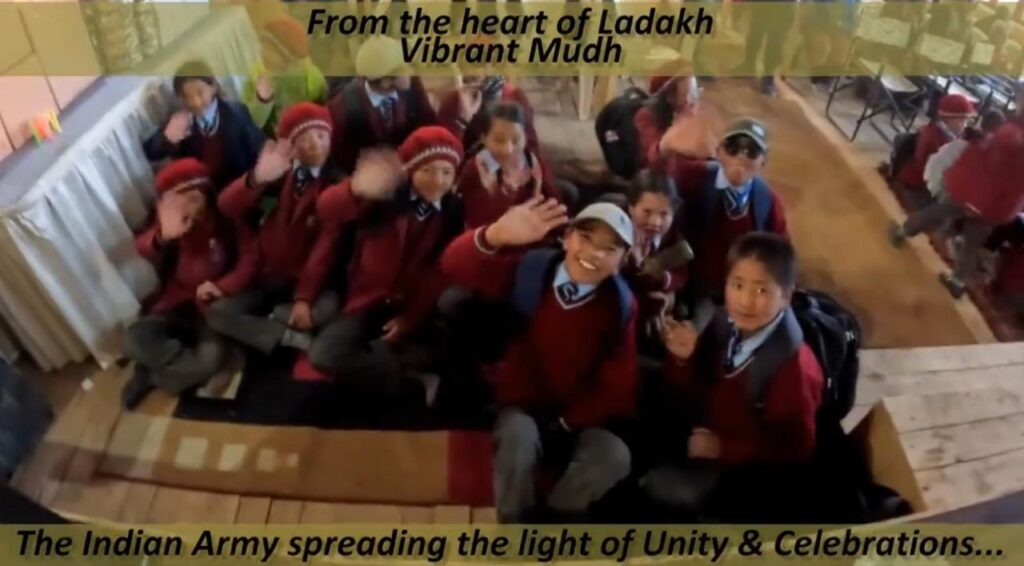 WATCH: Army celebrates Diwali with locals in Leh’s Mudh village