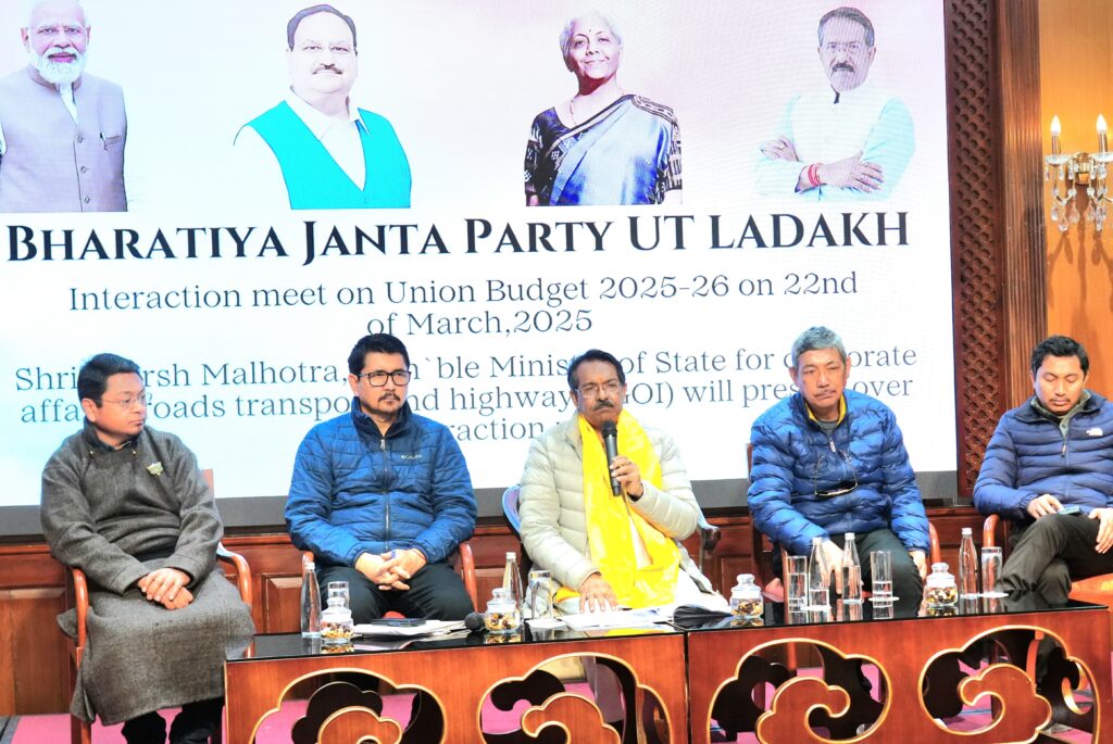 Union Minister Malhotra visits Ladakh, highlights key aspects of Union Budget 2025-26