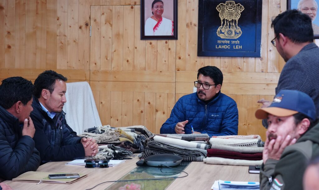 CEC Gyalson meeting with Changthang Councillors, WWF-India, CFP Representatives