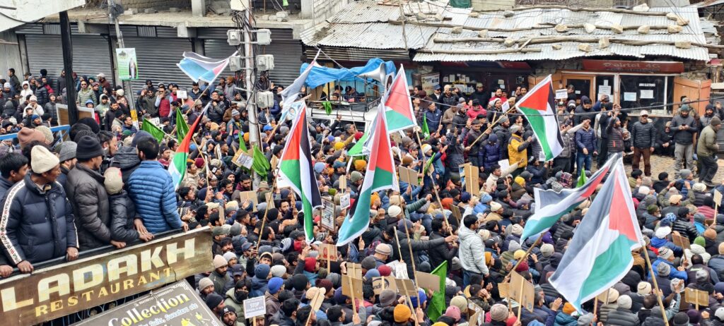 Youm-e-Quds observed in Kargil with massive protest rally condemning Israel Youm-e-Quds observed in Kargil with massive protest rally condemning Israel