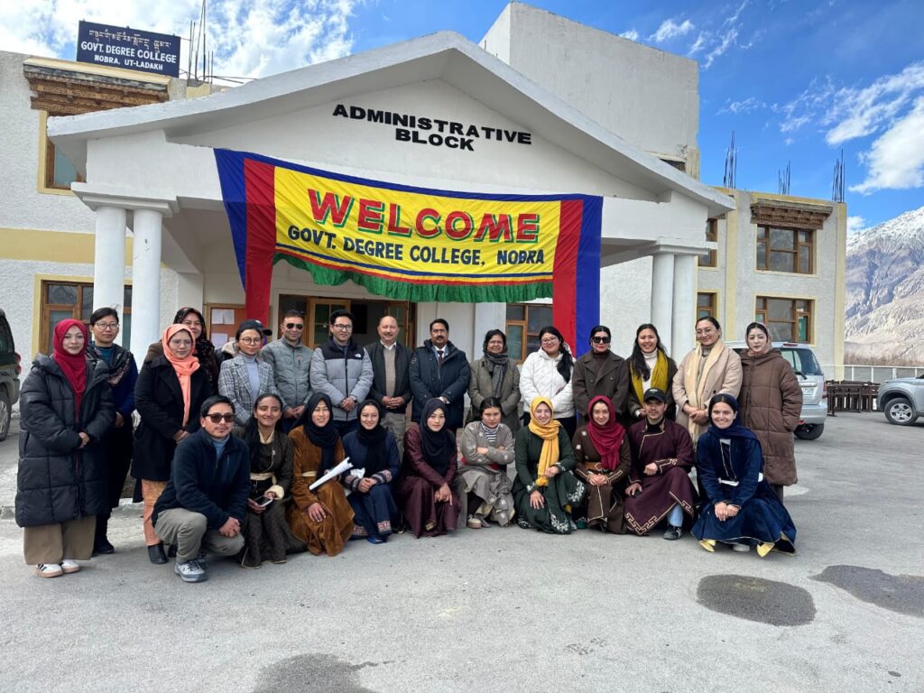 VC Saket pays maiden visit to GDC Nubra