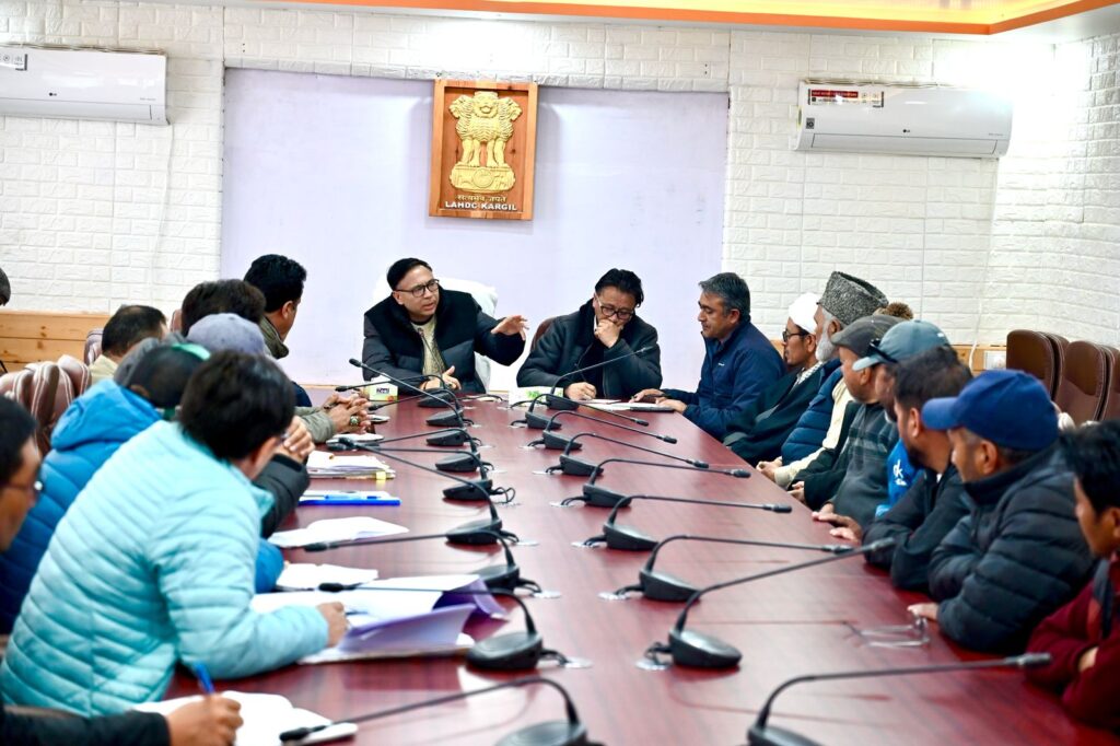 MP Ladakh chairs review meeting to assess progress of developmental activities