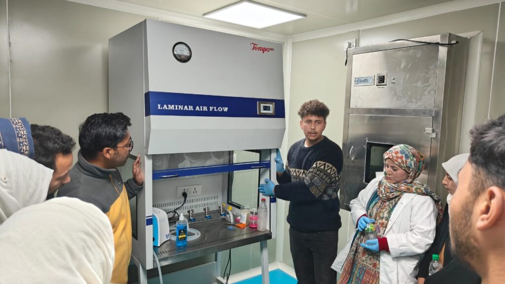 Students participate in hands-on water testing training