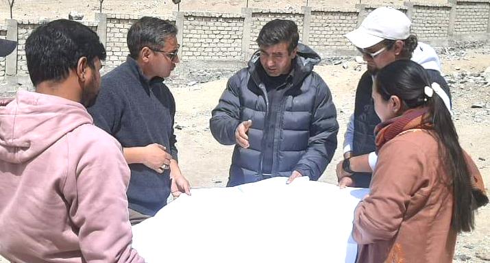 Administrator MC Leh reviews on-going, new infrastructure projects in Leh town Administrator MC Leh reviews on-going, new infrastructure projects in Leh town