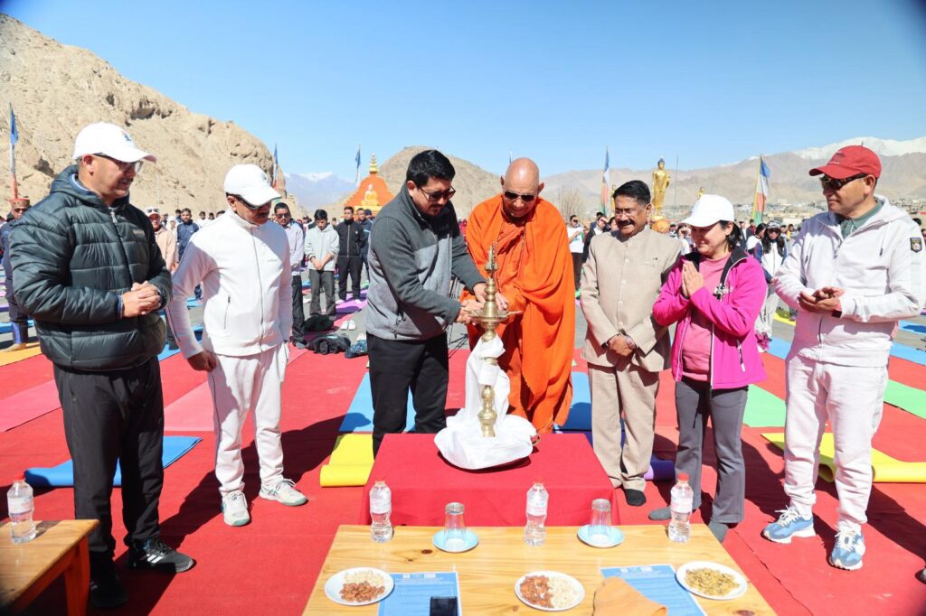 Gyalson participates in 100-Day Countdown to International Day of Yoga