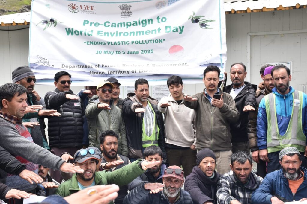 Cleanliness, Plantation Drive at Zero Point, Zojila Eastern Port Cleanliness, Plantation Drive at Zero Point, Zojila Eastern Port