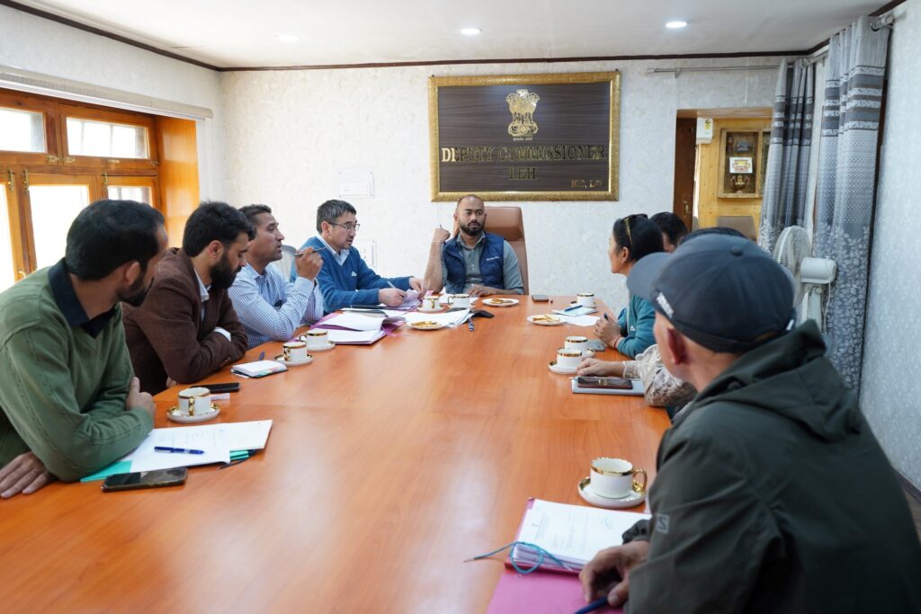 DC Santosh reviews utilization of DMFT funds in Leh DC Santosh reviews utilization of DMFT funds in Leh