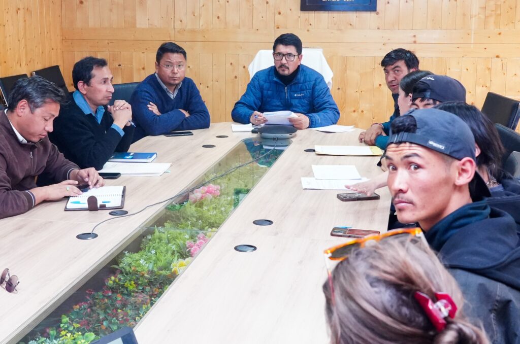 Gyalson Reviews Proposal for Sports and Recreation Centre at Solar Colony