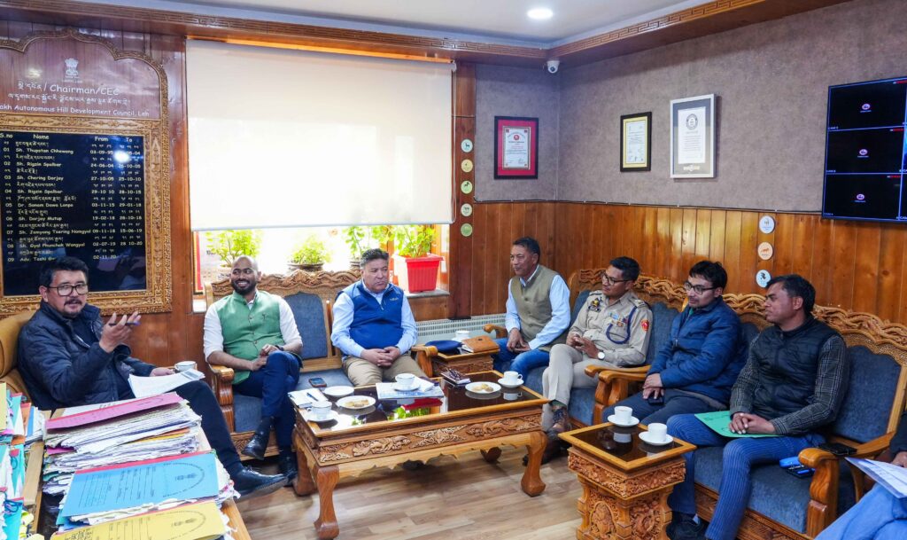 CEC convenes review meeting on Saboo Mahabodhi Road upgradation