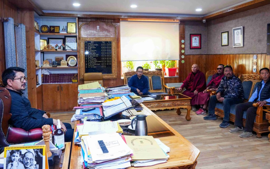 Matho Delegation calls on CEC Gyalson Matho Delegation calls on CEC Gyalson