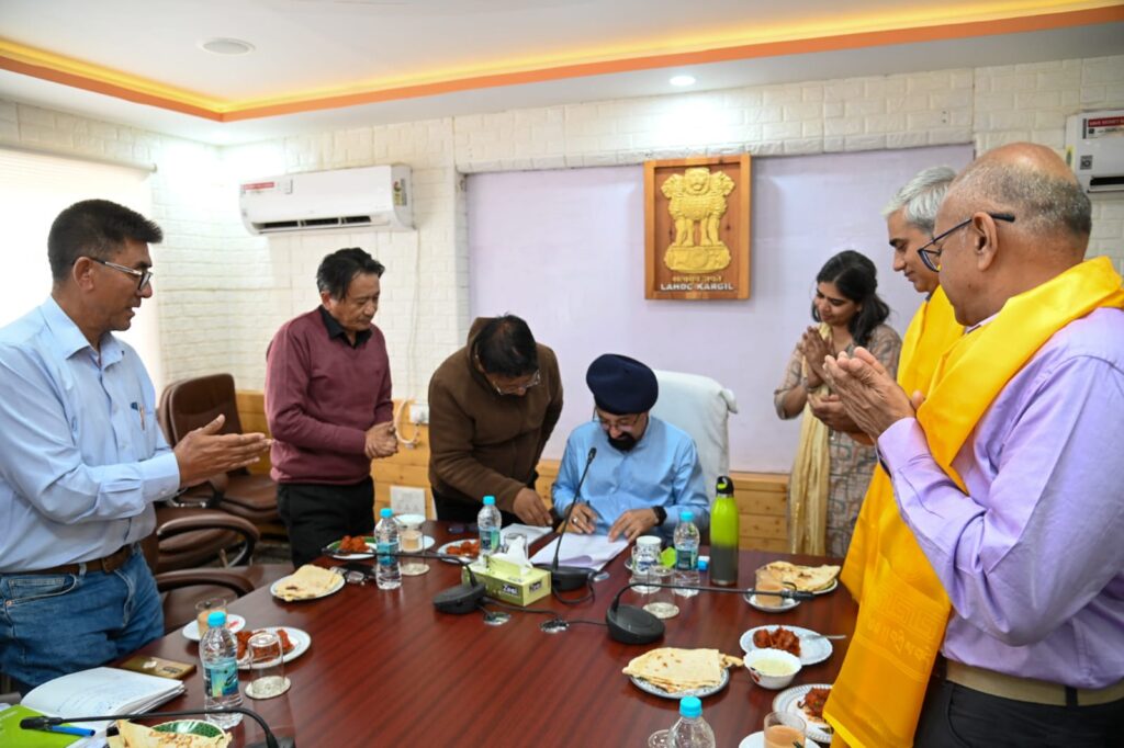 LAHDC signs MOU with Wipro Foundation Bangalore to strengthen Education sector