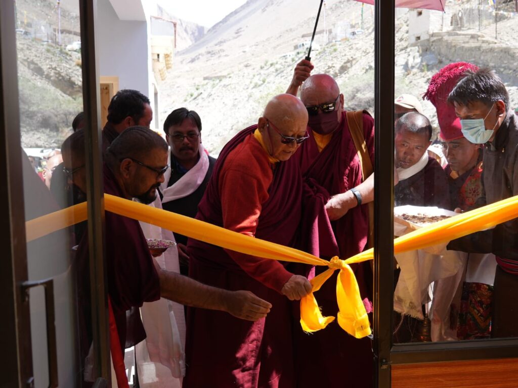 HH Drikung Skyabgon Chhetsang Kunzang Thinles Lundup Spalzangpo inaugurates rest house at Shayok