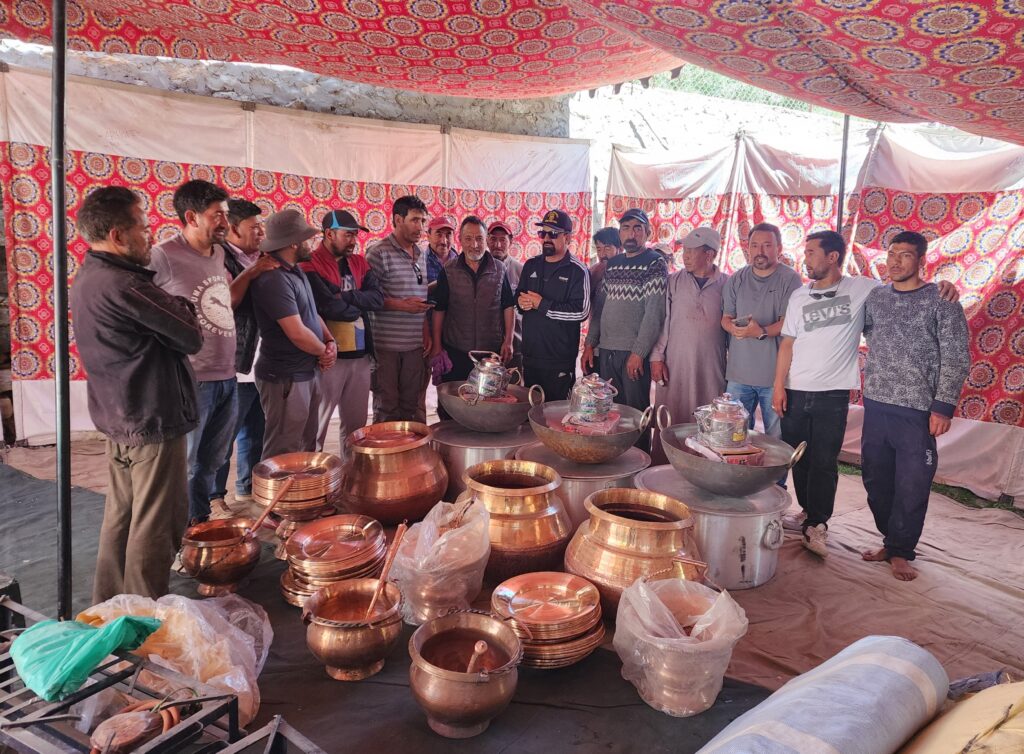 CEC Akhoon distributes essential items to community centres in Sangrah