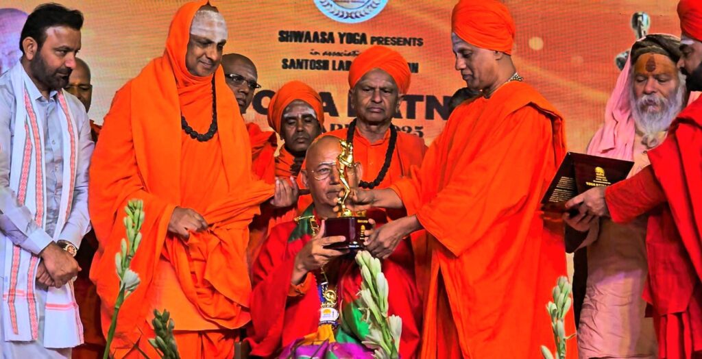 Sanghasena conferred prestigious Yoga Ratna Award 2025