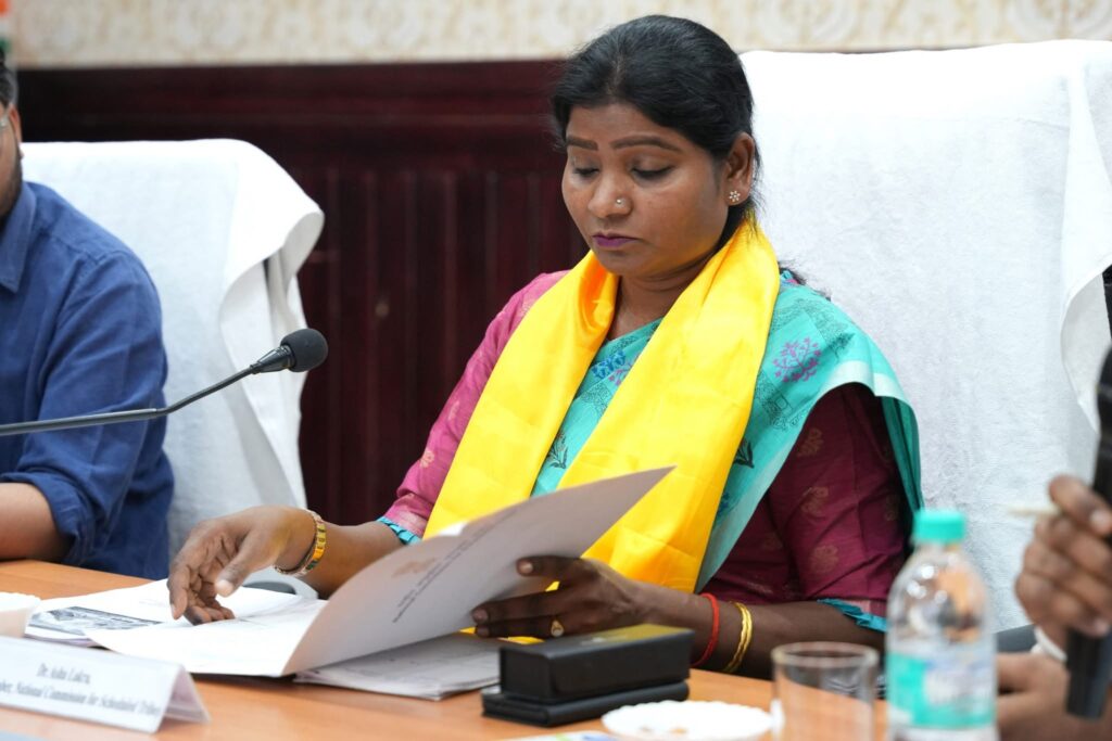 NCST Member Lakra Reviews Tribal Welfare Schemes in Leh