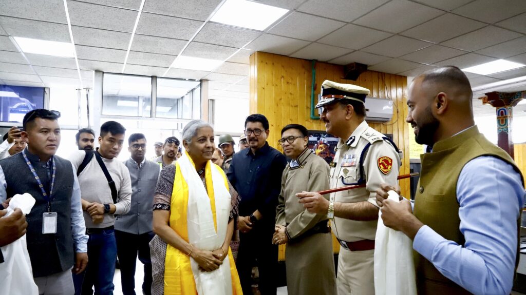 FM Sitharaman visits Leh FC Sitharaman visits Leh