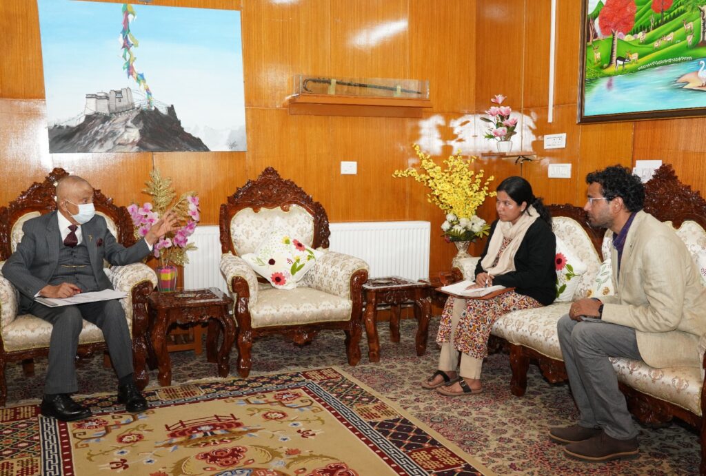 Prof Sachin apprises LG of progress, ongoing works at Sindhu Central University