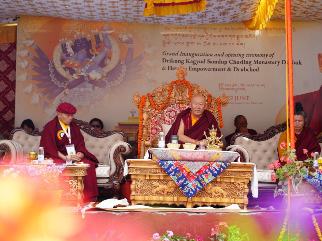 HH Drikung Kyabgon inaugurates Drikung Kagyud Samdup Chosling Monastery at Durbuk