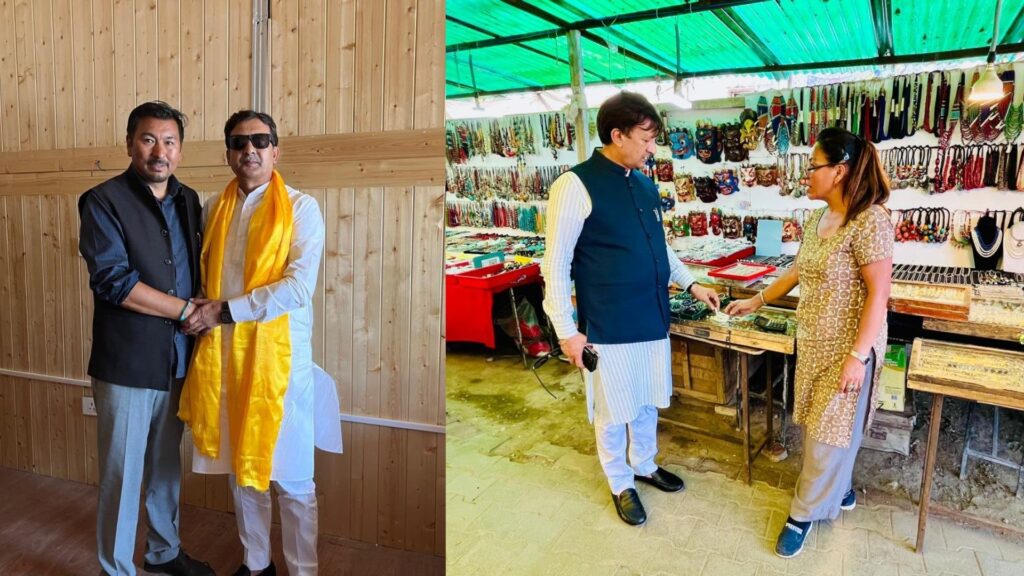 MP Sikander Kumar meets BJP leadership, local artisans
