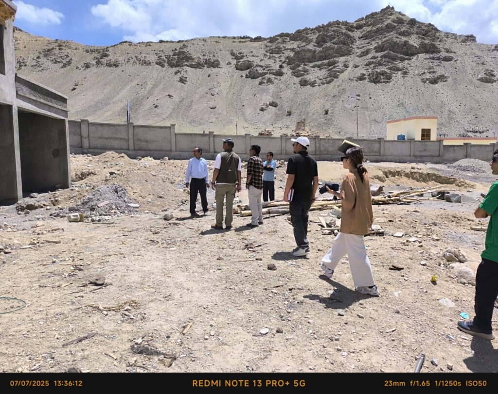 Dr. Tashi Thinlas Inspects Health Infrastructure Projects in Khaltsi Subdivision
