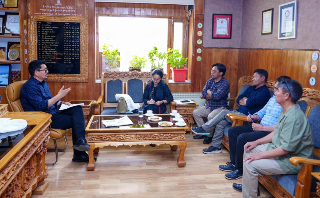 CEC Tashi Gyalson calls for strengthened support under vibrant villages programme during PMO director’s visit