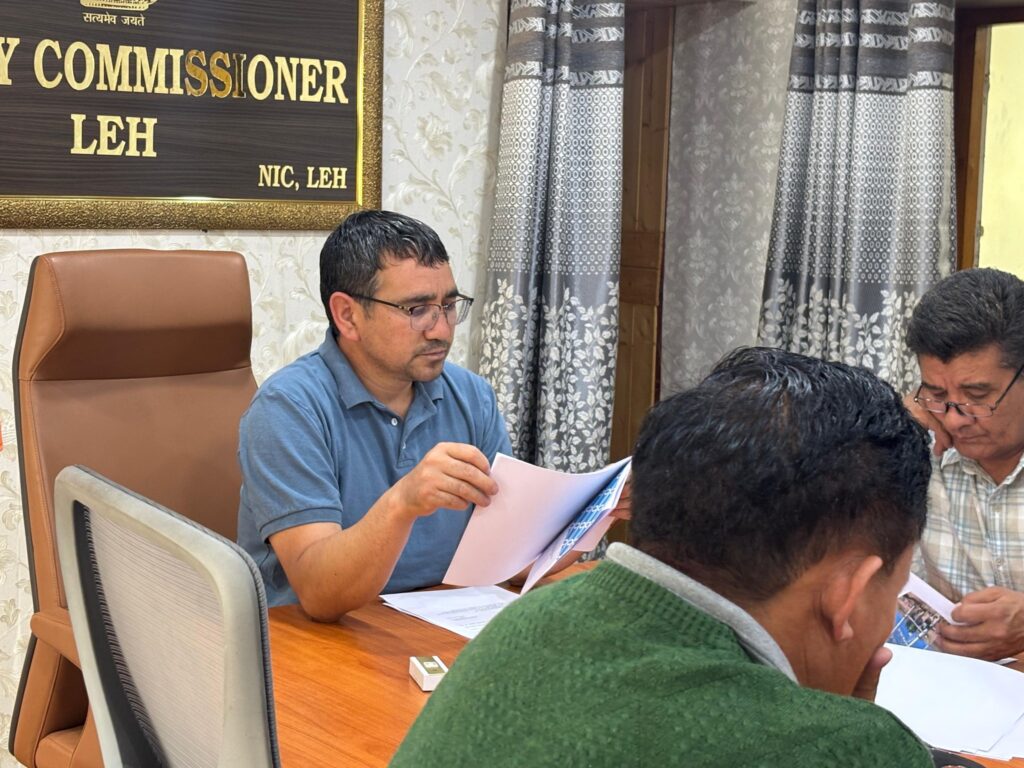CPO Leh, Tsewang Gyalson directs timely utilization of district capex budget, reviews progress of development works