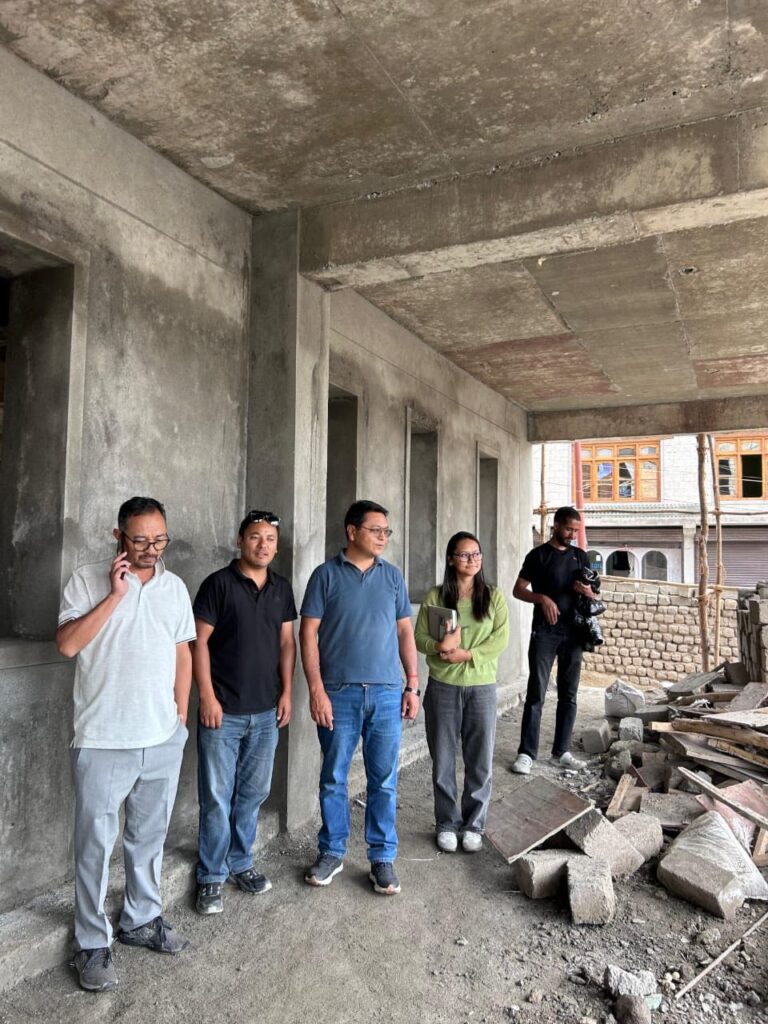 Dy Chairman Tsering Angchuk reviews Nubra saria project, completion expected by october