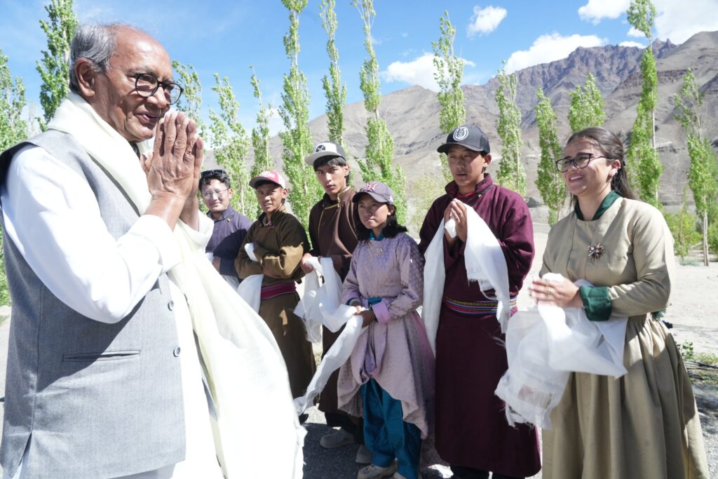 Parliamentary Standing Committee Led by MP Digvijaya Singh Visits Key Educational Institutions in Leh