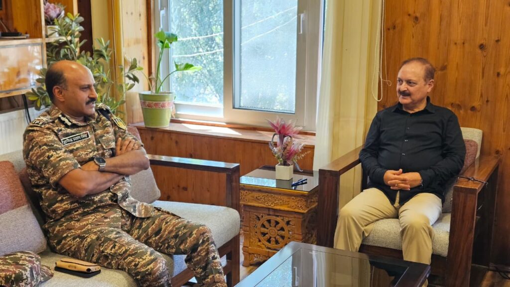 CRPF DG Meets CS Kotwal, DGP Jamwal for Security Review in Ladakh
