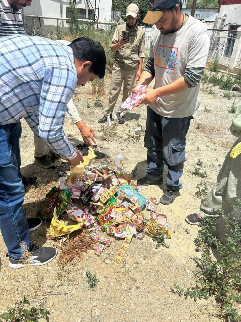 Kargil authorities destroy seized tobacco products in enforcement drive
